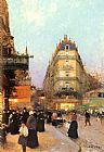Luigi Loir Les Grands Boulevards painting